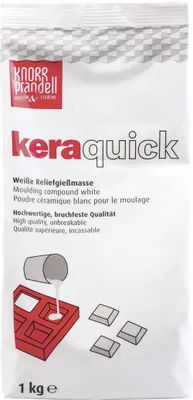 Produktbild von KNORR prandell Gießmasse keraquick weiß 1 kg