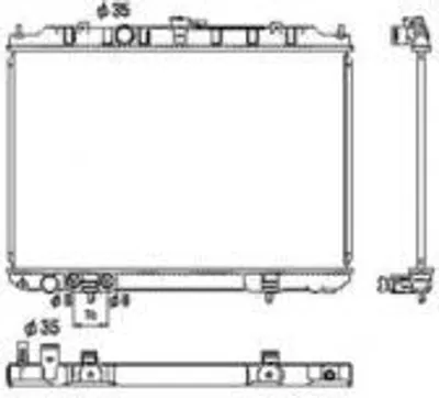 Produktbild von NRF Kühler, Motorkühlung  53453