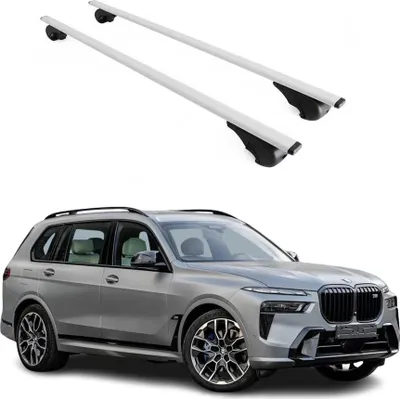 Obrázok produktu pre Priečne strešné nosiče pre BMW X7 G07 2019–2024, farba strieborná