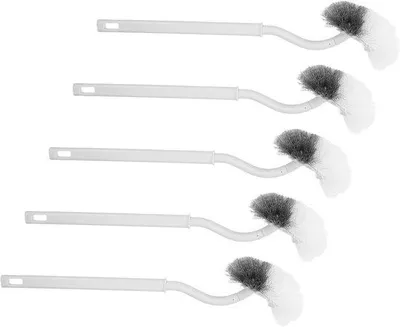 Produktbild von Toilettenbürsten-Set - Effektive Reinigung - Gebogen Design - 39 cm Länge - Weiß