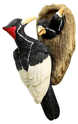 Produktbild von Vogelskulptur aus Kunstharz, 23 x 11,5 x 11 cm, Außendekoration für den Eingangsbereich
