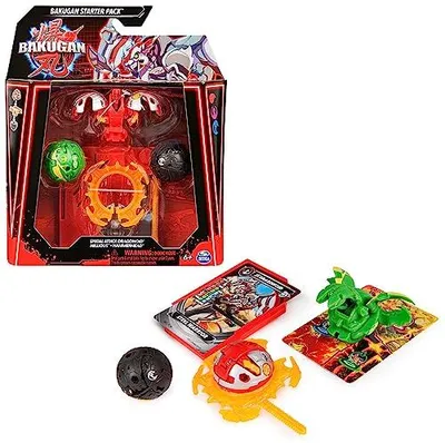 Productafbeelding van Bakugan 2023 Startpakket met 3 Bakugan, vaardigheidsspel