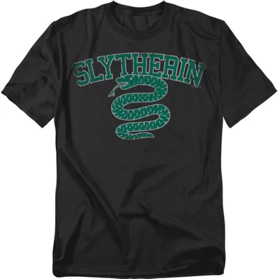Produktbild von Harry Potter - "Slytherin" T-Shirt für Herren/Damen Uni, Baumwolle TV36040 (M) (Schwarz)