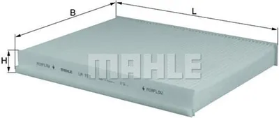 Produktbild von MAHLE Innenraumfilter LA 153 Pollenfilter für VW Golf VII Schrägheck (5G1, BQ1, BE1, BE2)