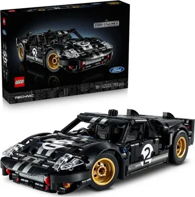 Produktbild von LEGO Technic Ford GT40 MKII 1966 Rennwagen 42223, Modellbausatz für Erwachsene, Detailliertes Modell