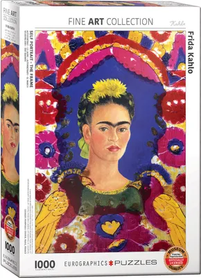 Image de puzzle 1000 pièces Frida Kahlo Autoportrait aux oiseaux
