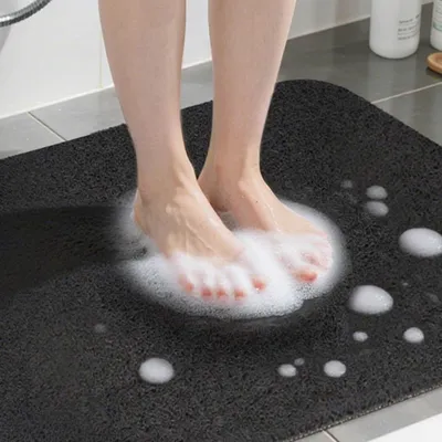 Productafbeelding van COSYLAND douchemat, antislip, 80x80 cm, badmat met afvoer, wit