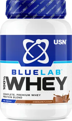 Produktbild von USN Blue Lab Whey (908g) Chocolate - Eiweiße - Molkenprotein-Mischung