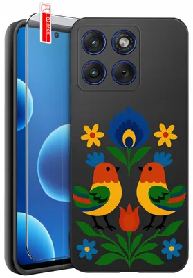 Produktbild von Hülle für Motorola Edge 70 | Designs | Mattes Silikonetui + 9H-Glas