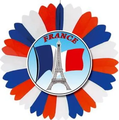 Produktbild von Dekofächer Frankreich mit Aufdruck beidseitig