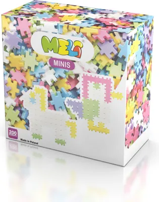 Image de Meli Minis Pastel 200 blocs de construction en plastique