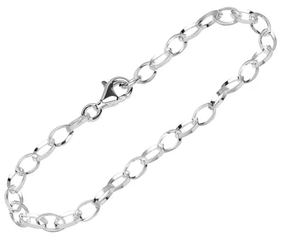 Produktbild von NKlaus Damenarmband mit Dreikantkette aus 925 Sterling Silber, 19cm