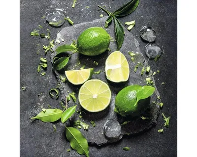 Produktbild von Quadratisches Glasbild aus der Serie Lemonmix, 30x30 cm