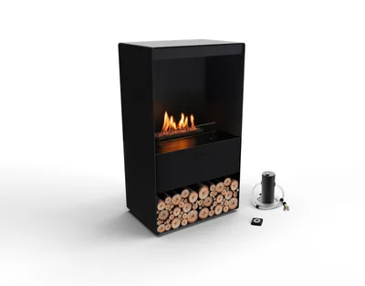 Produktbild von Planika - Senso Stove BEV Bioethanol-Kamin ohne Abzug, Fernbedienung, Stahl, Bioethanol-Ofen