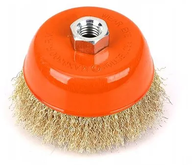 Productafbeelding van TEGER reinigingsborstel met schroefdraad - Gekruld draad, 100 mm