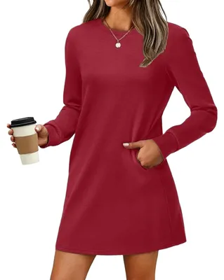 Productafbeelding van Casual Lange Mouwen T-Shirt Jurk voor Dames