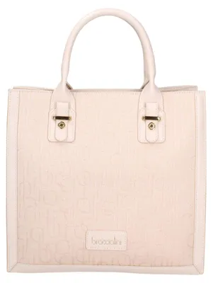 Produktbild von Braccialini Witte Handtasche, Polyester, Magnetischer Verschluss, 30x30x14 cm