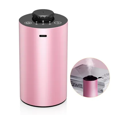 Produktbild von Wasserloser Diffusor für ätherische Öle,batteriebetrieben, kabellos,Aromatherapie-Diffusor mit Timing,3 Nebelstufen,Auto-Diffusor,Aluminiumlegierung