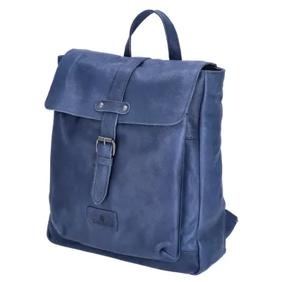 Produktbild von The Skandinavian Brand Damen Leder Rucksack Blue : blau-60 Farbsortierung: blau-60