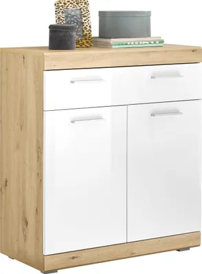 Produktbild von Kommode NOLA mit zwei Türen, einer Schublade und einem Einlegeboden