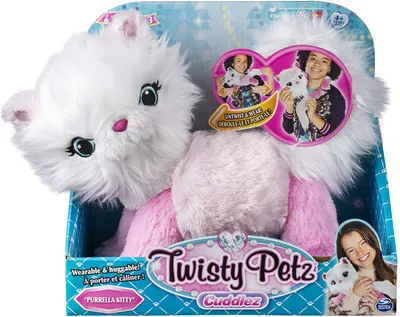 Produktbild von Twisty Petz Cuddlez, verwandlungsfähiges Plüschtier, Kätzchen , Purella zum Sammeln für Kinder ab 4 Jahren, Spielzeug-Katze, 4 Jahr(e)