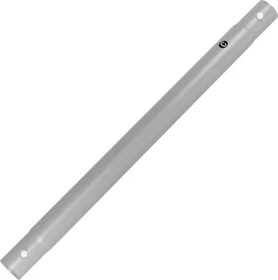 A single gray horizontal pool pole is shown against a white background.
