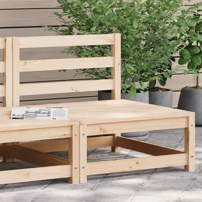 Produktbild von Gartensofa ohne Armlehnen 70x70x67 cm Massivholz Kiefer 837914