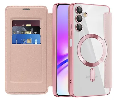 Produktbild von Techsuit - SmartMag Book Flip-Hülle für Samsung Galaxy A05s – rosa