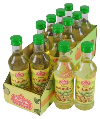 Produktbild von Reines Walnußöl von Kunella Feinkost - 12er Pack (12 Flaschen à 100 ml)
