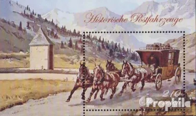 Produktbild von Briefmarken Österreich 2018 Mi Block100 (kompl.Ausg.) postfrisch Postkutsche