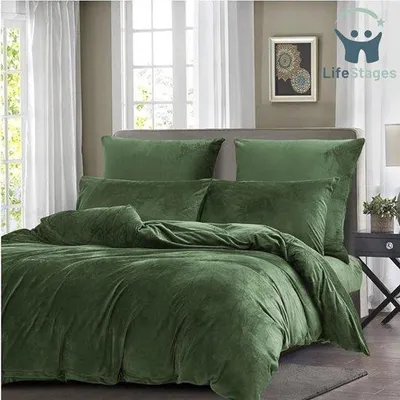 Image de Parure de lit en polaire douce 135 x 200 cm, flanelle chaude