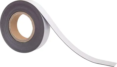 Produktbild von MAUL Magnetband PET 1 Stück 40 g/cm ² magnetisch selbstklebend beschriftbar 10 m x 3.5 cm x 1 mm braun