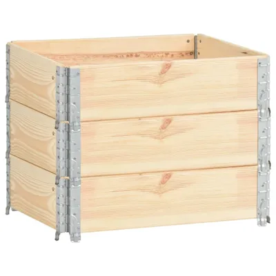 Zdjęcie produktu dla vidaXL Rama górna palety 3 szt. 60x80 cm z litego drewna sosnowego