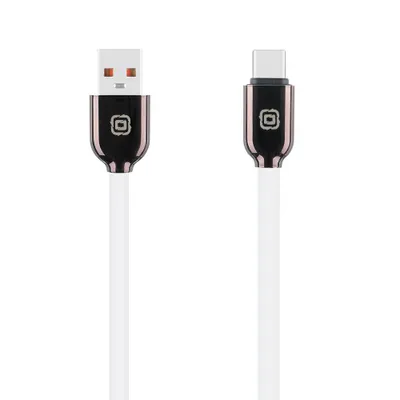 Imagen del producto de Cable USB-A/USB-C OVAL:ME, color blanco