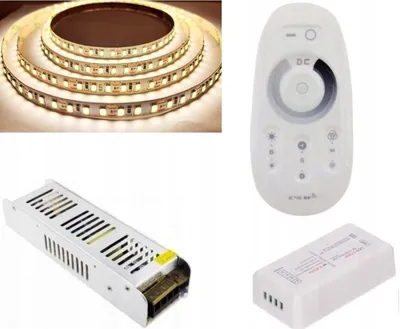 Produktbild von Omako LED-Streifen-Set 20m Neutralweiß 2835 mit Fernbedienung