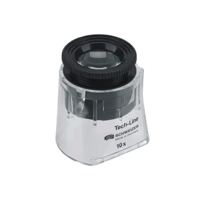 Obrázok produktu pre SCHWEIZER Stojanová lupa Tech-Line zväčšená 10x Vario d.22,8mm - 9510