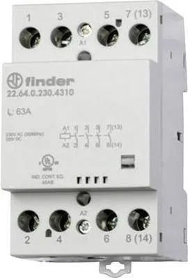 Image de Finder Contacteur d'installation 22.64.0.230.4710 3 N.O./1 N.F. (30/110/220 V) 63/4/1,2 A (22.64.0.230.4710)
