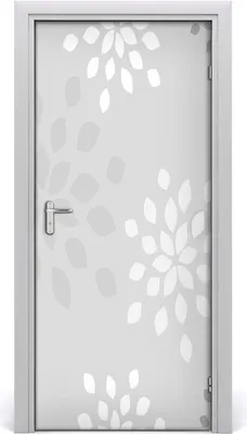 Produktbild von Tulup Türaufkleber 95x205 cm Dekorative Aufkleber Selbstklebend Wasserdichte Tapete Abnehmbar Schlafzimmer Wohnzimmer Wohnkultur - Blumenmuster