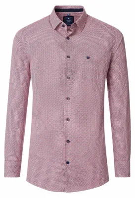 Produktbild von Redmond - Comfort Fit - Herren Langarm Hemd (251065111), Größe:S, Farbe:Rot(50)