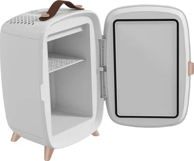 Produktbild von Mini Kühlschrank 6 L Kleiner Kosmetikkühlschrank mit Kühlfunktion, Tragbarer Schönheitskühlschrank für Kosmetik, Getränke, Obst, Weiß