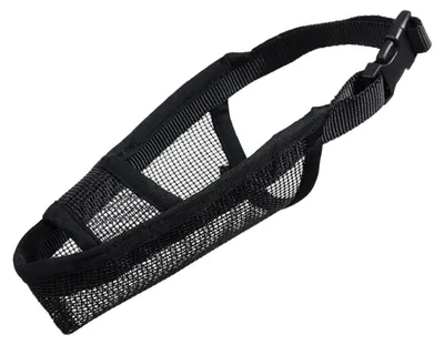 Produktbild von Hundemaulkorb für kleine, mittlere und große Hunde, atmungsaktiver und trinkbarer Maulkorb aus Air-Mesh-Gewebe gegen Beißen, Bellen und Lecken