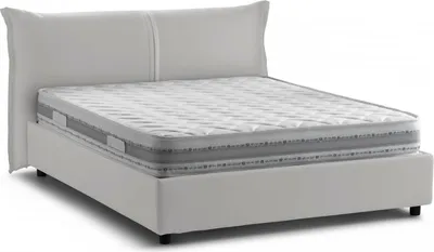 Produktbild von Doppelbett Dbelott, 100%  Italy, Frontöffnung, inklusive Matratze 160 x 190 cm, Weiß