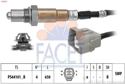 Produktbild von FACET Lambdasonde für MAZDA CX-5 (KE, GH) Beheizt Planarsonde 650mm 10.8566