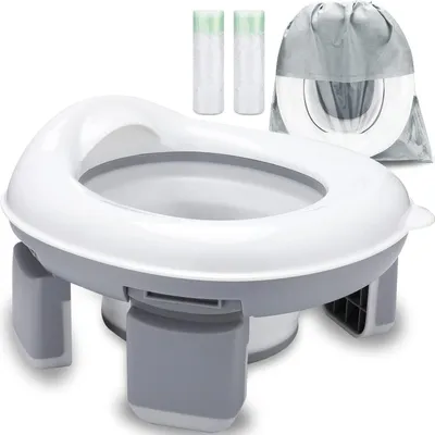 Produktbild von Famanu Toilettensitz für Kinder - nachhaltig und tragbar - grau