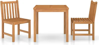 Obrázek produktu pro vidaXL 3dílný zahradní jídelní set 80 x 80 cm z masivního teakového dřeva