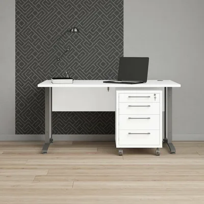 Produktbild von Schreibtisch - Weiß 80x150x74,5h cm