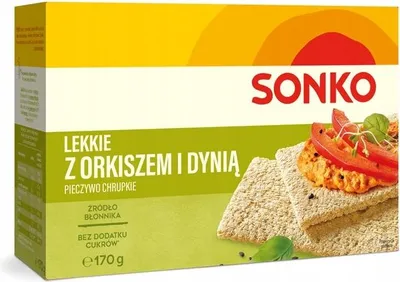 Image de Sonko Pain léger à l'épeautre et à la citrouille 170 g (31 pièces)