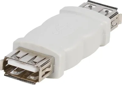 Produktbild von ViVanco™USB-A-auf-USB-A-Adapter - Weiss, USB-A, USB-A, Weiß