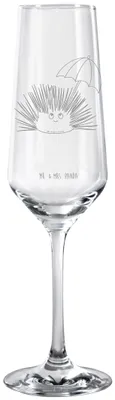Produktbild von Mr. & Mrs. Panda Glas Seeigel - Transparent - Geschenk, Trinkglas, Lebe, Urlaub, Champagnerglas, Achtsamkeit, Leben, Selbstliebe, Sektglas, Hier und Jetzt, Sektkelch