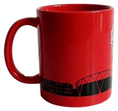 Produktbild von Tasse Becher Kaffeetasse ** Skyline rot **